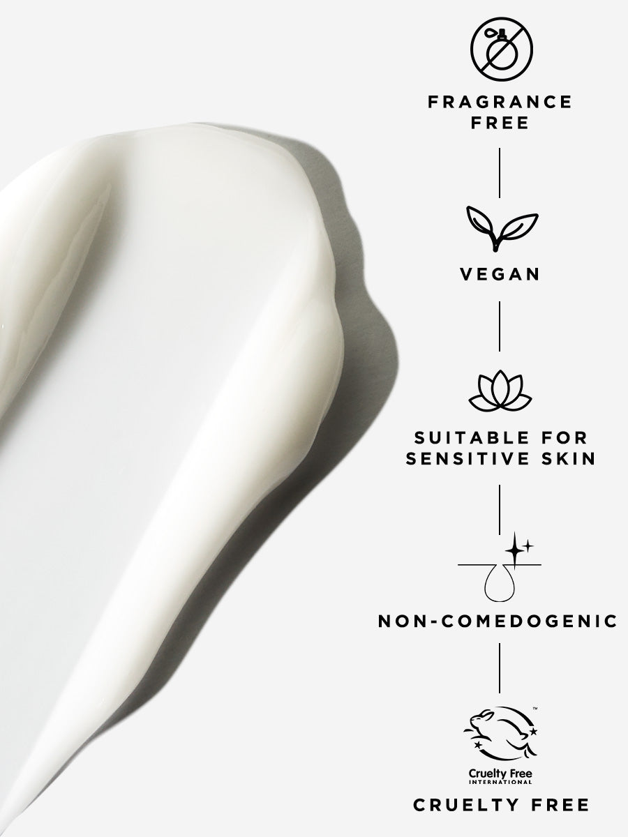 Flawless Moisturiser : Fragrance Free, Vegan, Suitable for sensitive skin, non-comedogenic, cruelty free